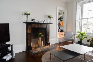 Beautiful Edinburgh Apartment in Stockbridgeにあるシーティングエリア