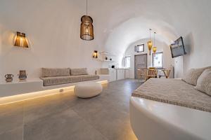 Posezení v ubytování Eternity Suites Santorini