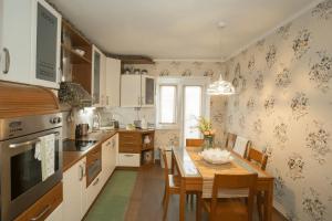 Kuchyňa alebo kuchynka v ubytovaní Beach apartment Butterfly with sea view