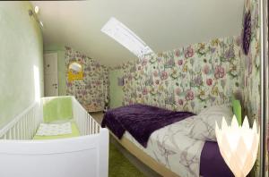 Posteľ alebo postele v izbe v ubytovaní Beach apartment Butterfly with sea view