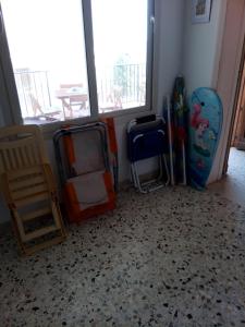 Khu vực ghế ngồi tại B&B Casa Rosati