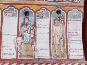 aievalieval manuscript with a painting of a man and a woman at Sognando Bominaco - Dimora il Milord in Bominaco