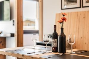 Nápoje v ubytovaní s'Hoamatl Dorfkrug Appartements