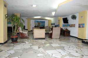 Ο χώρος του λόμπι ή της ρεσεψιόν στο Hotel zandalo medellin