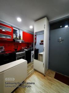Kuchyň nebo kuchyňský kout v ubytování Apart-otel Nino