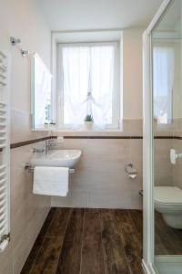 Baðherbergi á Albergo Ristorante Stazione Balerna