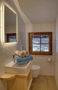 Koupelna v ubytování Haberlhof