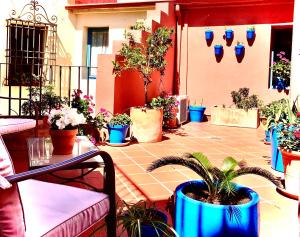 Balkon lub taras w obiekcie Hotel Conde de Cárdenas