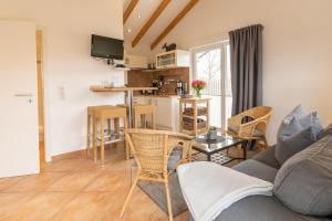 Posezení v ubytování Appartementanlage am Arnumer See