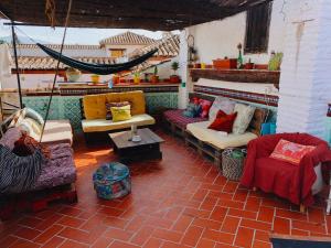 Posezení v ubytování Oripando Hostel