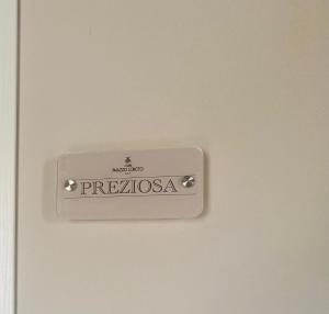 Certifikát, hodnocení, plakát nebo jiný dokument vystavený v ubytování B&B Palazzo Loreto