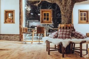 Posezení v ubytování Pension Seighof