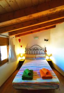 Postel nebo postele na pokoji v ubytování Casa rural La abuela Nines