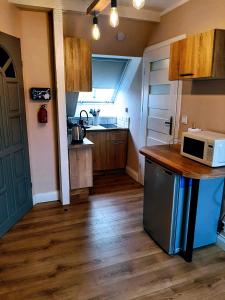 Kuchnia lub aneks kuchenny w obiekcie Drzewna Apartamenty - Kupiecka 5