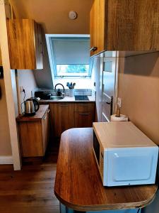 Kuchnia lub aneks kuchenny w obiekcie Drzewna Apartamenty - Kupiecka 5