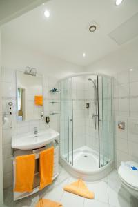 Koupelna v ubytování Hotel Spöttel