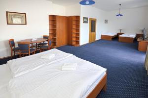 Una cama o camas en una habitación de Hotel Laguna Slapy