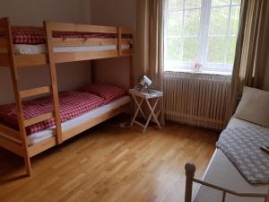 Łóżko lub łóżka w pokoju w obiekcie Feriendomizil Wetzelberger