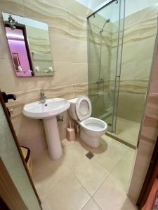 Koupelna v ubytování Vila A Hotel