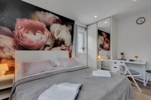 Postel nebo postele na pokoji v ubytování Studio apartmani Buljan