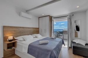 Postel nebo postele na pokoji v ubytování Studio apartmani Buljan