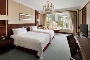 Krevet ili kreveti u jedinici u okviru objekta Island Shangri-La, Hong Kong