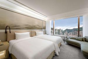 Krevet ili kreveti u jedinici u okviru objekta Island Shangri-La, Hong Kong