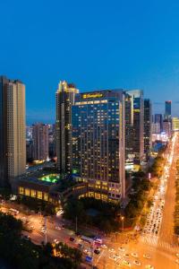 Pemandangan umum bagi Shenyang atau pemandangan bandar yang diambil dari hotel