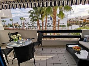 A balcony or terrace at Otylia La Calma Sun Apartment With Sea View