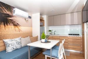 Кухня или мини-кухня в Mobile Homes AZZURRO
