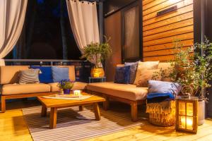Гостиная зона в Mobile Homes AZZURRO