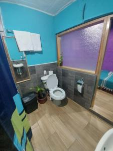 Vonios kambarys apgyvendinimo įstaigoje Hostal el Alebrije