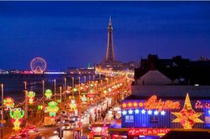 Nespecifikovaný výhled na destinaci Blackpool nebo výhled na město při pohledu z apartmánu