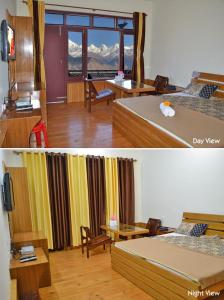 Postel nebo postele na pokoji v ubytování Vijay Mount View