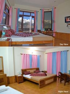 Postel nebo postele na pokoji v ubytování Vijay Mount View