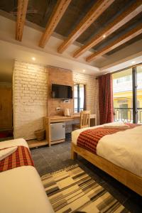Uma cama ou camas num quarto em Hotel Mera Peak Private Limited