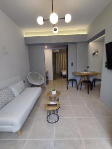 TV a/nebo společenská místnost v ubytování Stefani apartments