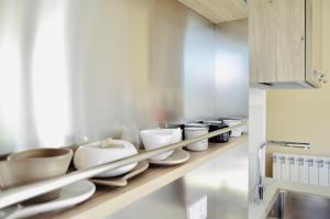 Kuchyň nebo kuchyňský kout v ubytování Casa Lighea Mondello - 200 mt dalla spiaggia