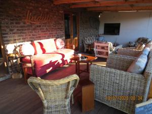 Posezení v ubytování Linduli Farmstay