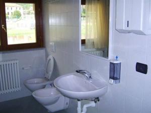 Koupelna v ubytování Hotel PALAS