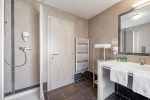 Koupelna v ubytování Gasthof Schroll