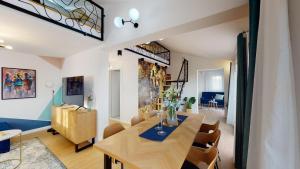 Posezení v ubytování Villa Nono Penthouse Apartment
