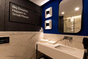 Koupelna v ubytování Hotel Bonvie