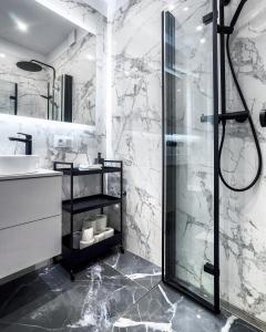 Kúpeľňa v ubytovaní Grey House Warsaw + 11 fotografií