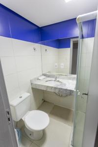 Koupelna v ubytování USEHOTEL - A uma quadra do complexo hospitalar Santa Casa