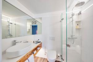 Koupelna v ubytování Hotel Central