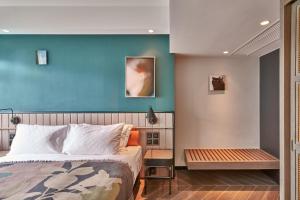 A bed or beds in a room at the Arca