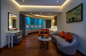 Katil atau katil-katil dalam bilik di Number One Tower Suites