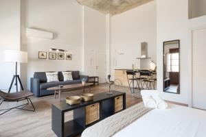 Posezení v ubytování Santiago Premium Loft III