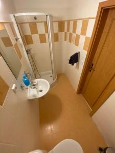 Koupelna v ubytování Hotel Zlatý Chlum